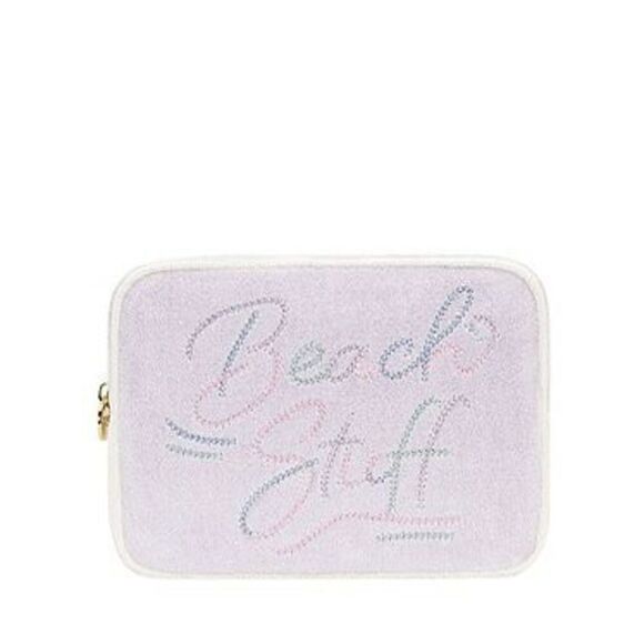 Stoney Clover Lane Embroidered Terry Large Pouch - Picture 1 of 2